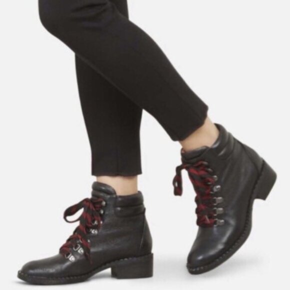 GENTLE SOULS Women's Black Leather BROOKLYN Ankle Boots 8.5 NEW - Picture 2 of 7